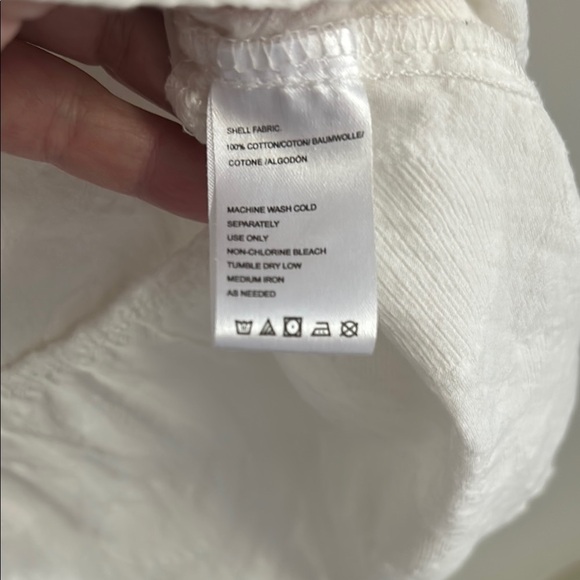 Cream Peplum Blouse with Notched Collar and 3/4 Sleeves - Picture 3 of 4